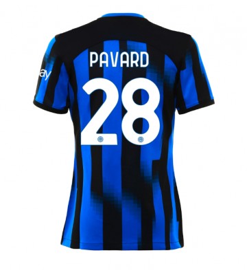 Inter Milan Benjamin Pavard #28 Hjemmebanetrøje Dame 2023-24 Kort ærmer